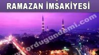 Ordu İli Kabataş İlçesi Ramazan İmsakiyesi