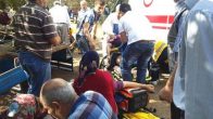 Patpatla cenazeye giden 10 kişi kaza yaptı 10 yaralı