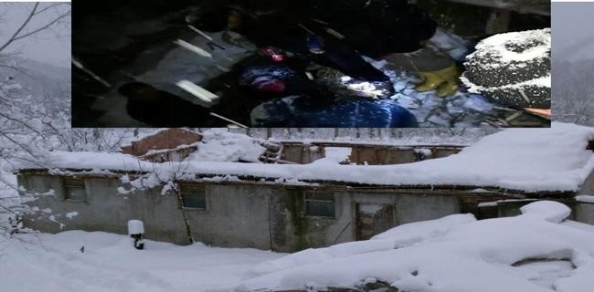 Ulubey’de Mandıranın çatısı çöktü