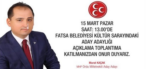 Murat Kaçak MHP’den milletvekilliği adaylığını yarın açıklayacak