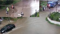 Ordu’da yağan yağmur sokakları sular altında bıraktı