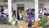 Altınordu  İlçesinde etkili olan sağanak yağış ev ve iş yerlerine zarar verdi