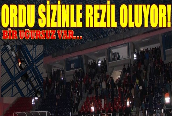 Orduspor basketbol maçında yangın çıktı
